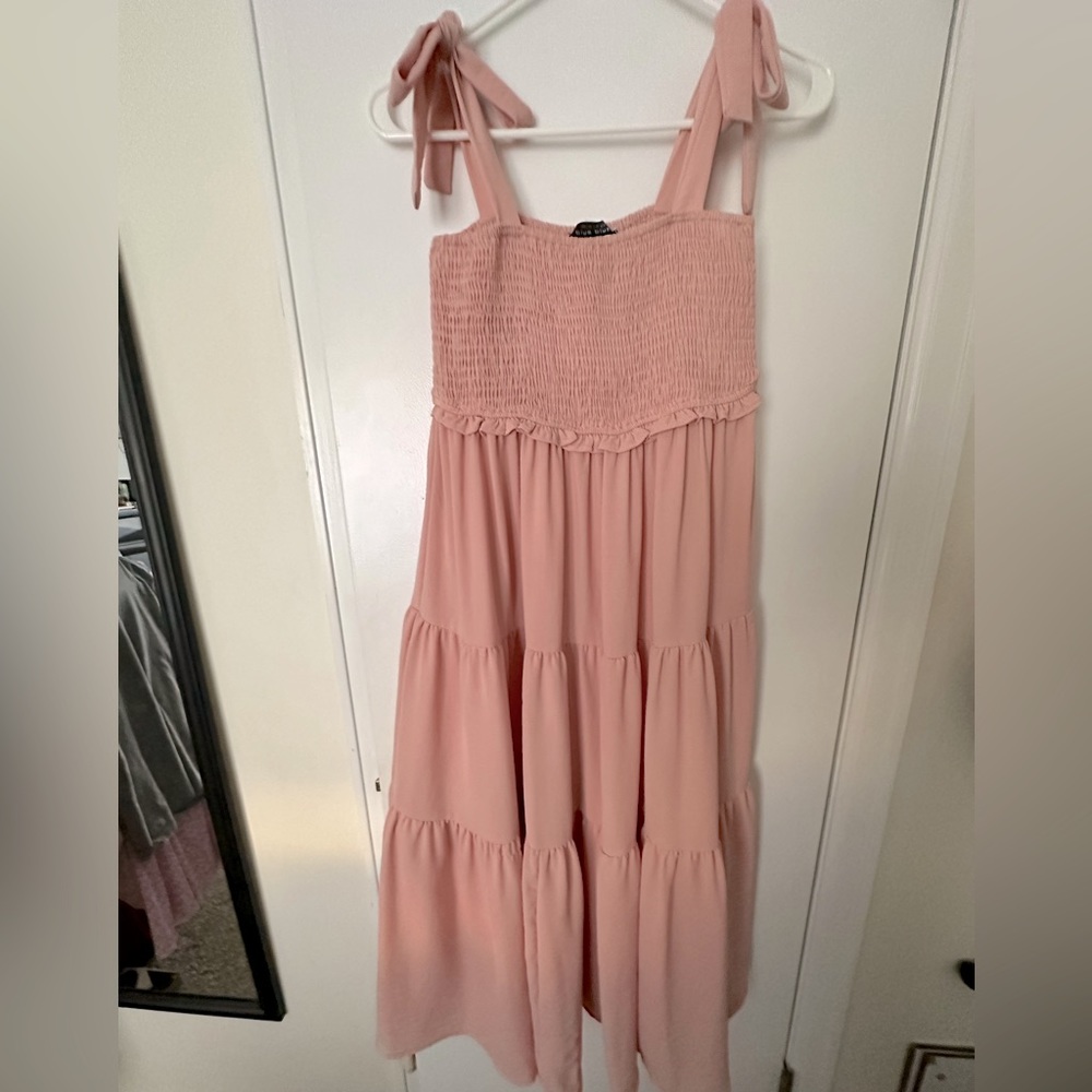 Pink boho maxi